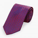 LOUIS CHAVAL RED PURPLE TWIN COLOUR SQUARES-30SHADES