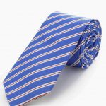 LOUIS CHEVAL BLUE WHITE RED STRIPES TIE-30SHADES